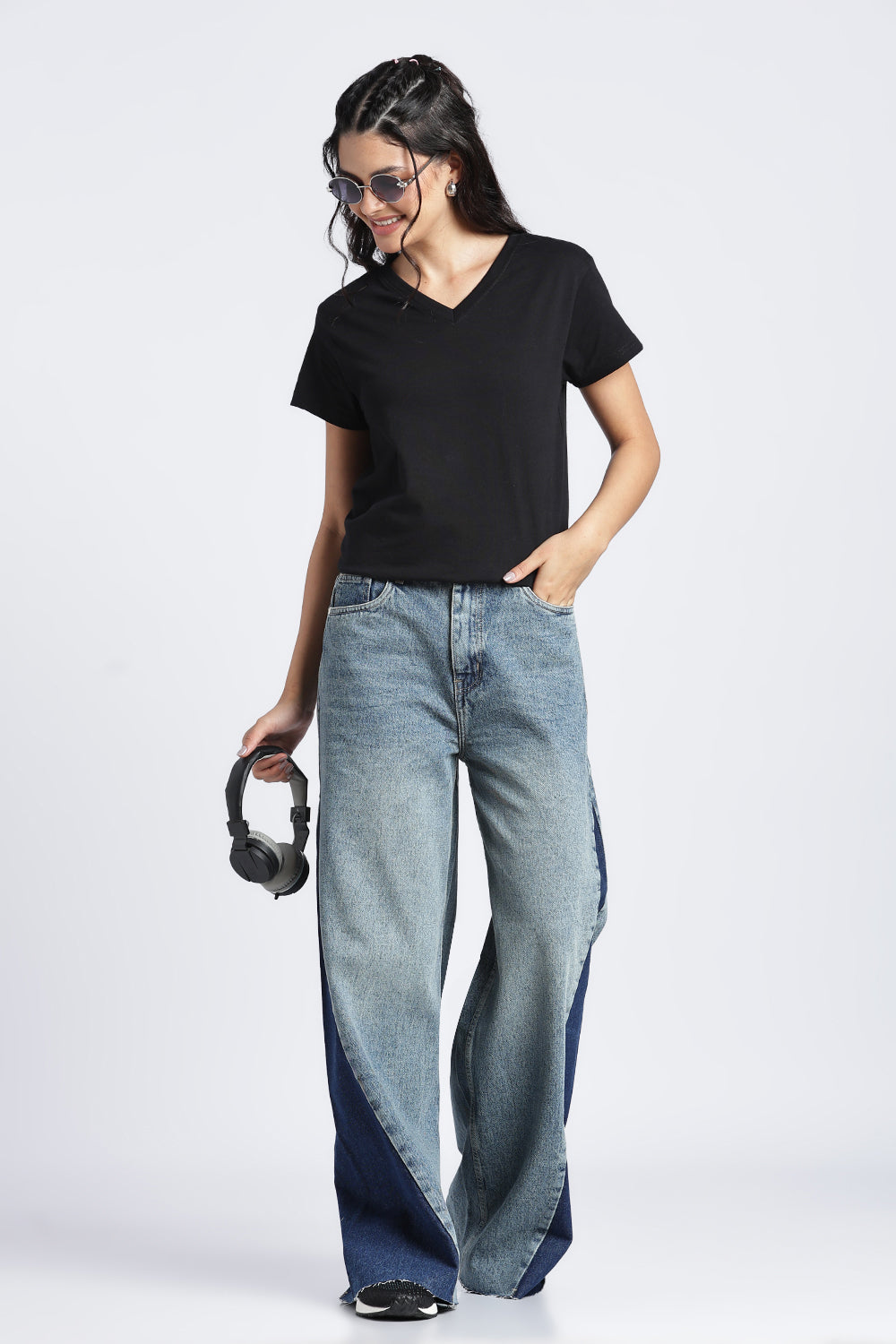 Women Black Everyday Regular Fit T-Shirt - Image 6