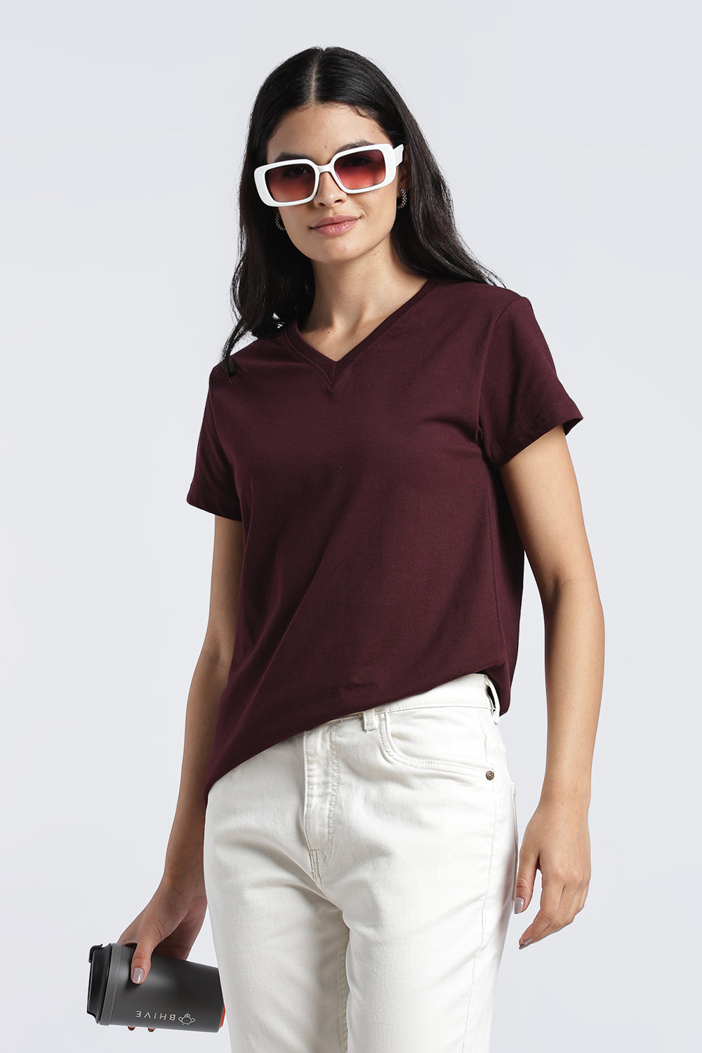 Women Red Everyday Regular Fit T-Shirt - Image 1