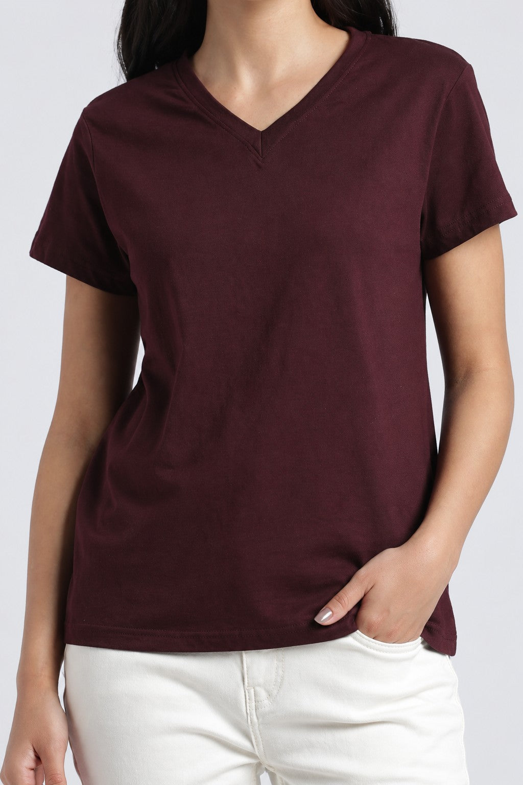 Women Red Everyday Regular Fit T-Shirt - Image 3
