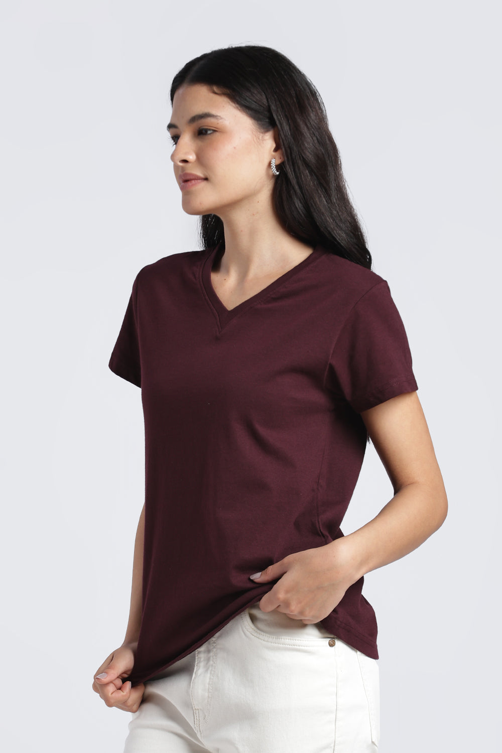 Women Red Everyday Regular Fit T-Shirt - Image 4