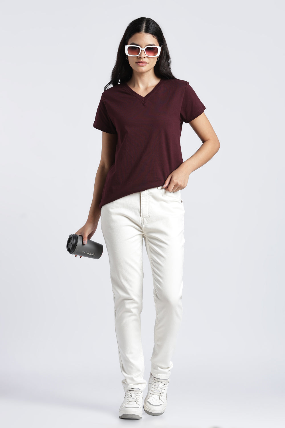 Women Red Everyday Regular Fit T-Shirt - Image 6
