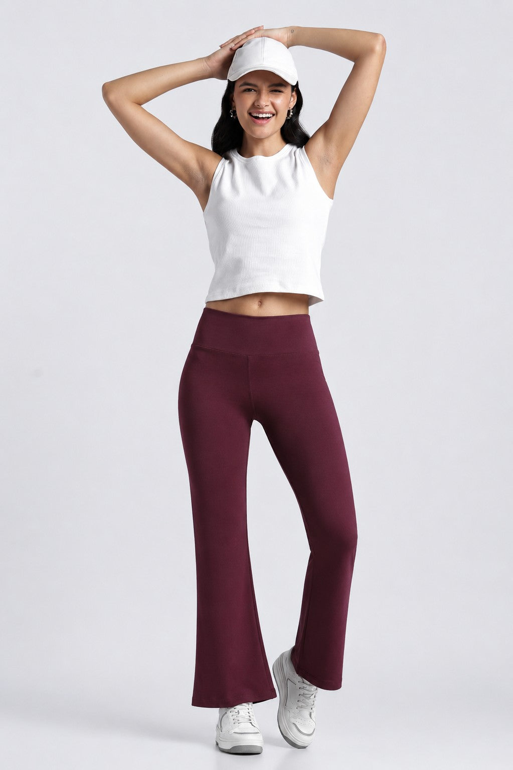 Women White Textured Regular Fit Top - Image 6