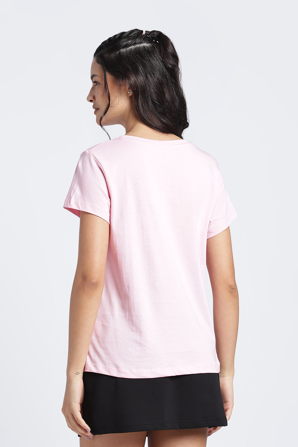 Women Pink Typographic Regular Fit T-Shirt - Image 5