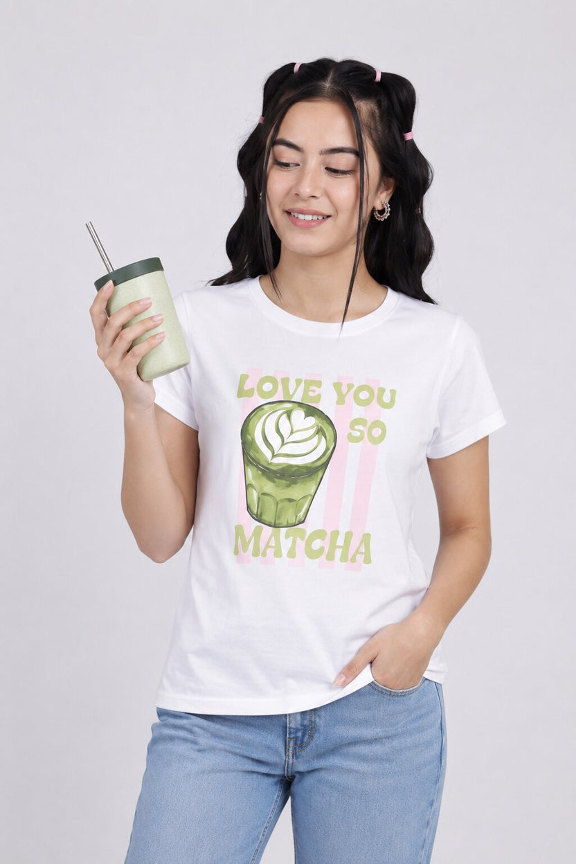 Women White Graphic Regular Fit T-Shirt - Image 1