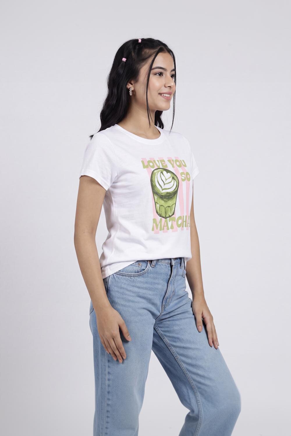 Women White Graphic Regular Fit T-Shirt - Image 4