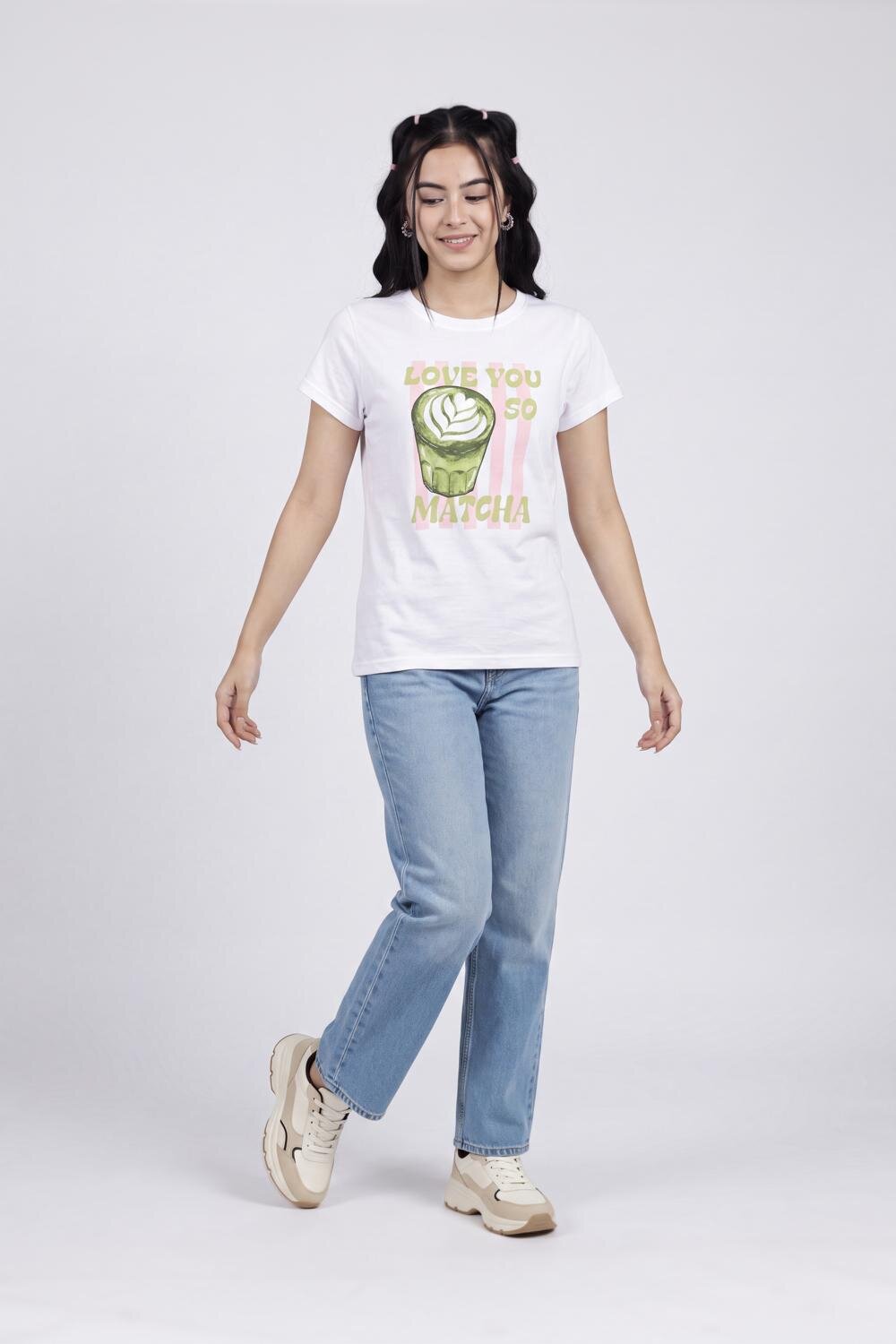 Women White Graphic Regular Fit T-Shirt - Image 6