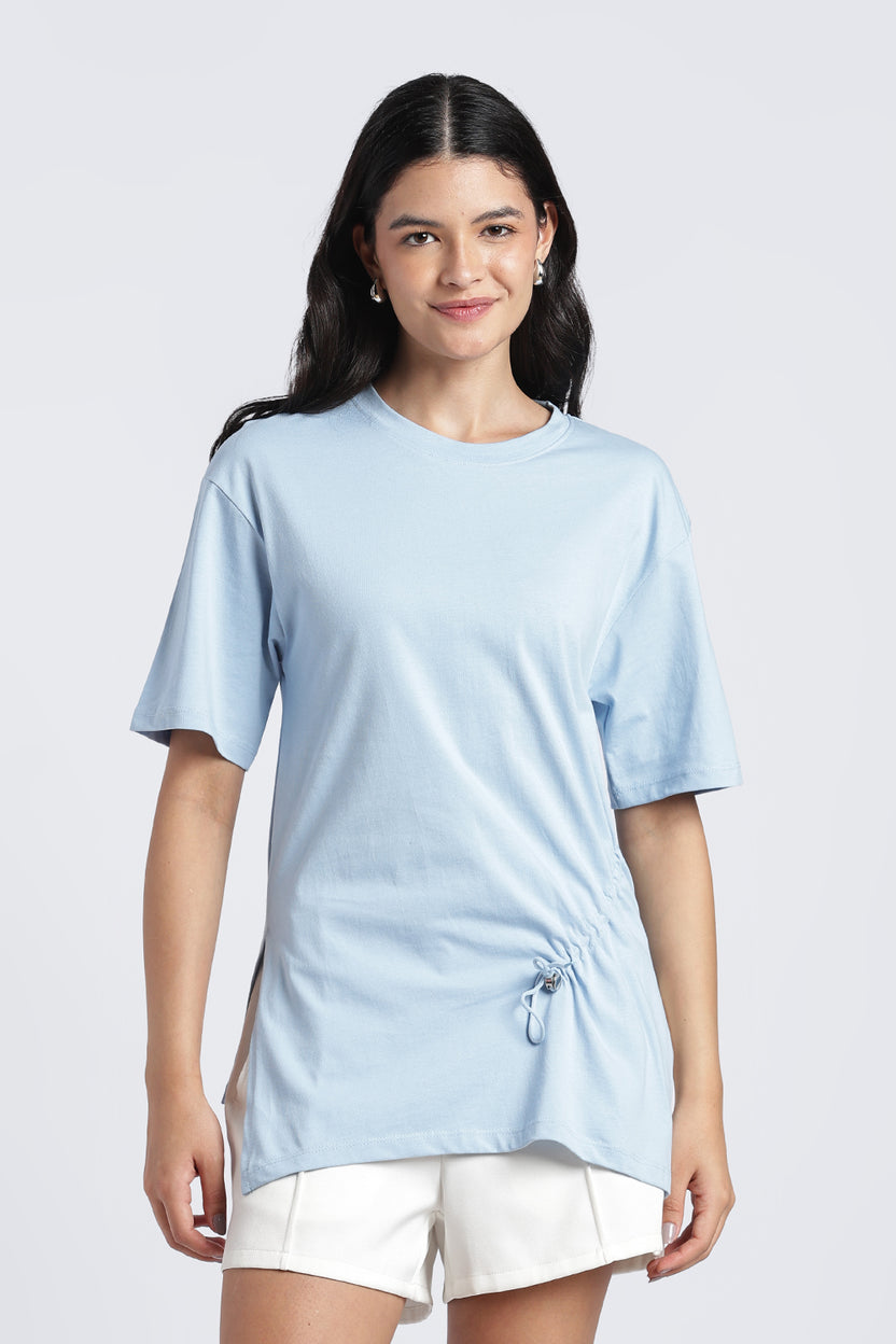 Women Light Blue Wear Regular Fit Top - Image 2
