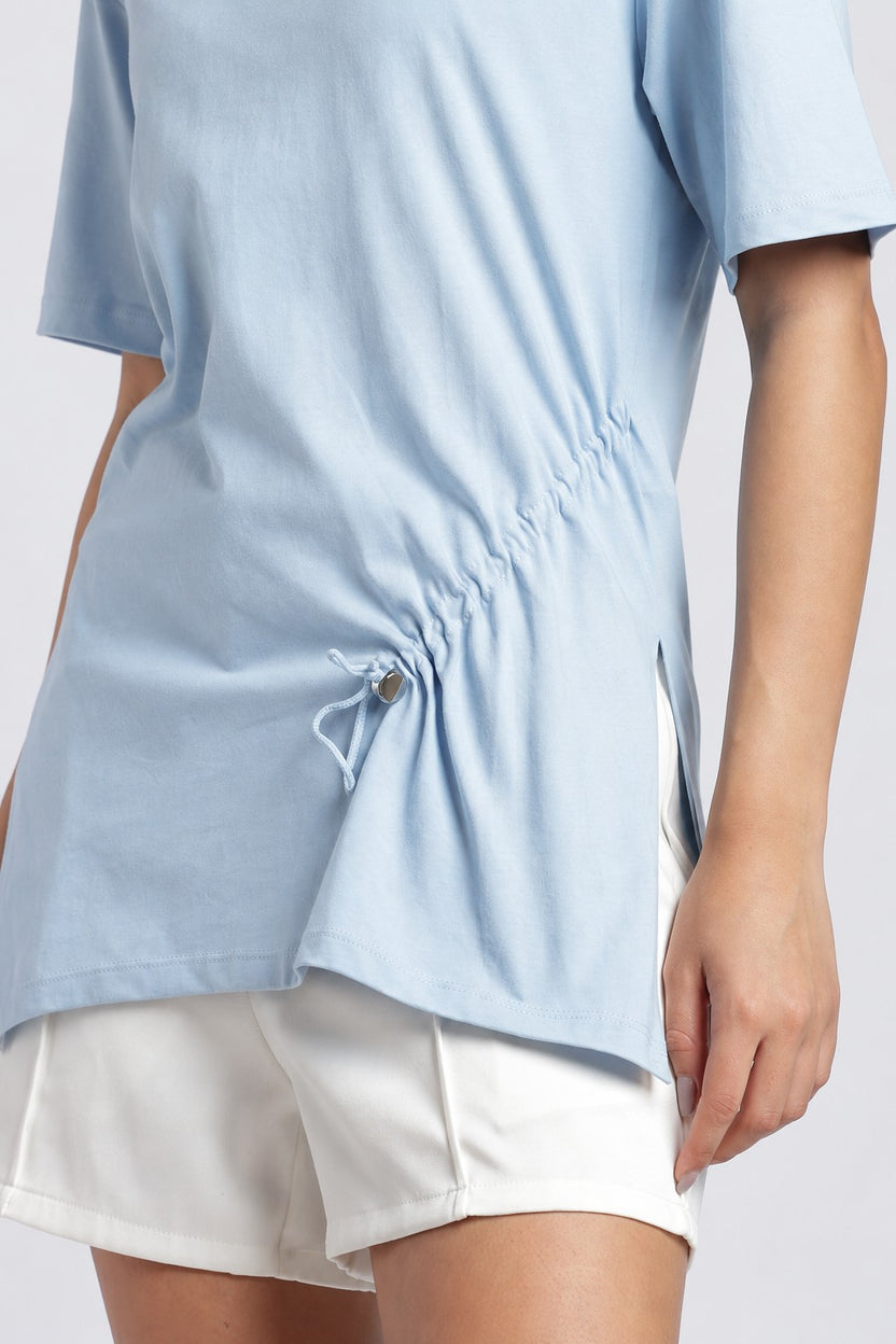 Women Light Blue Wear Regular Fit Top - Image 3