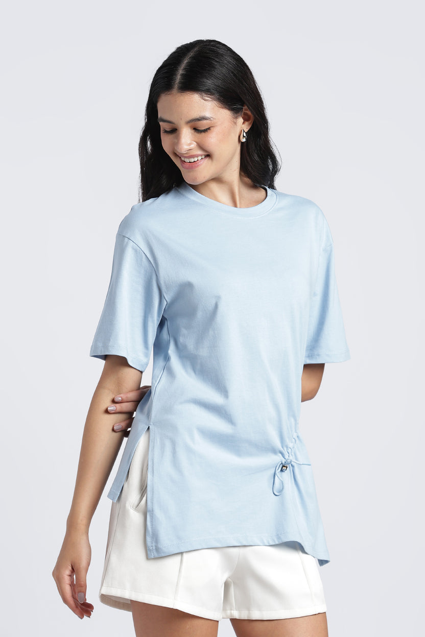 Women Light Blue Wear Regular Fit Top - Image 4