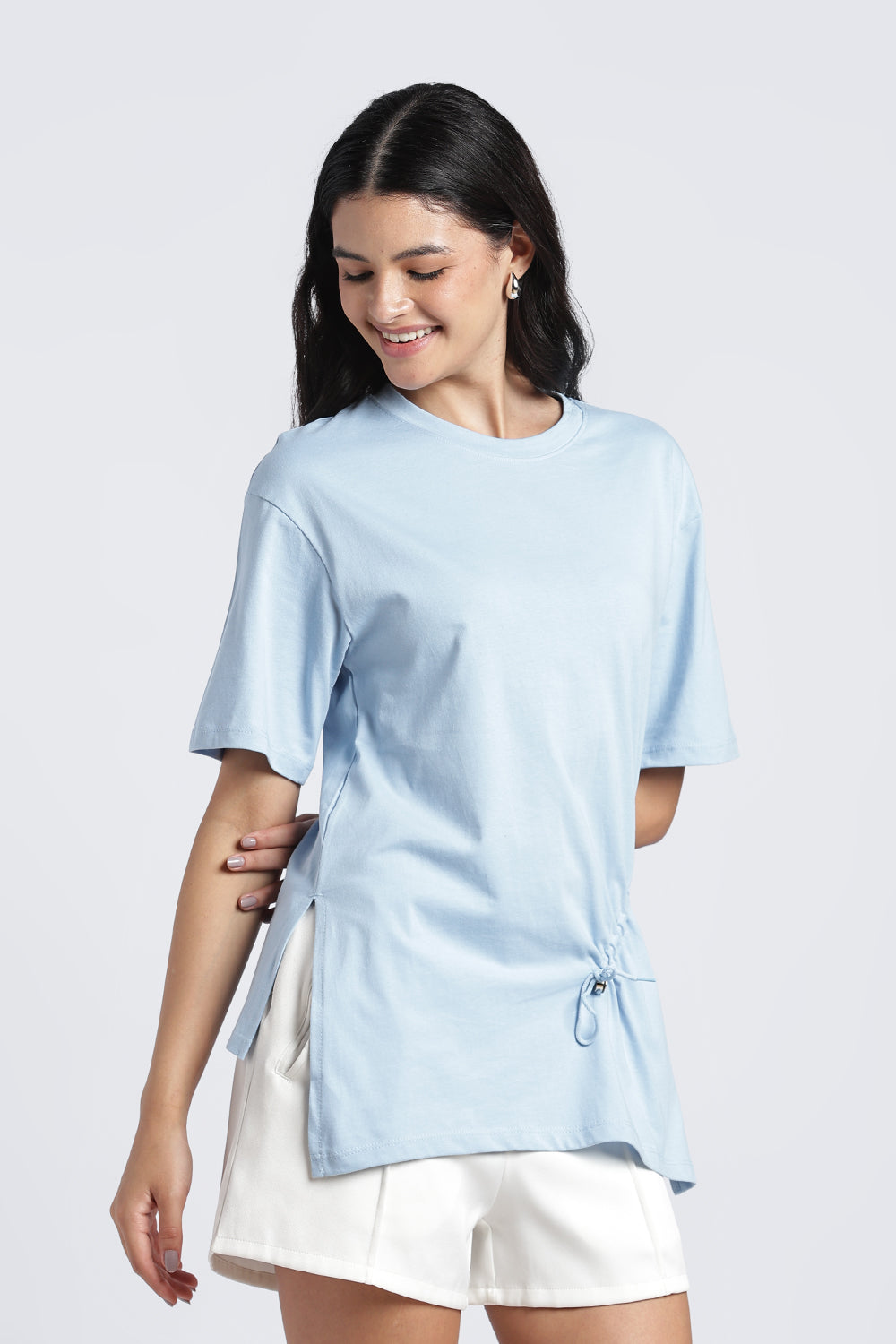 Women Light Blue Wear Regular Fit Top - Image 4