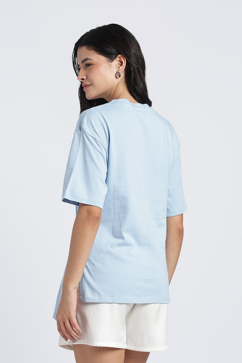 Women Light Blue Wear Regular Fit Top - Image 5