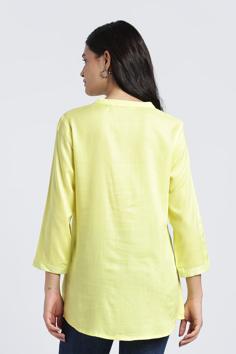 Lime Everyday Essentials Regular Fit Tunic For Women - Image 5