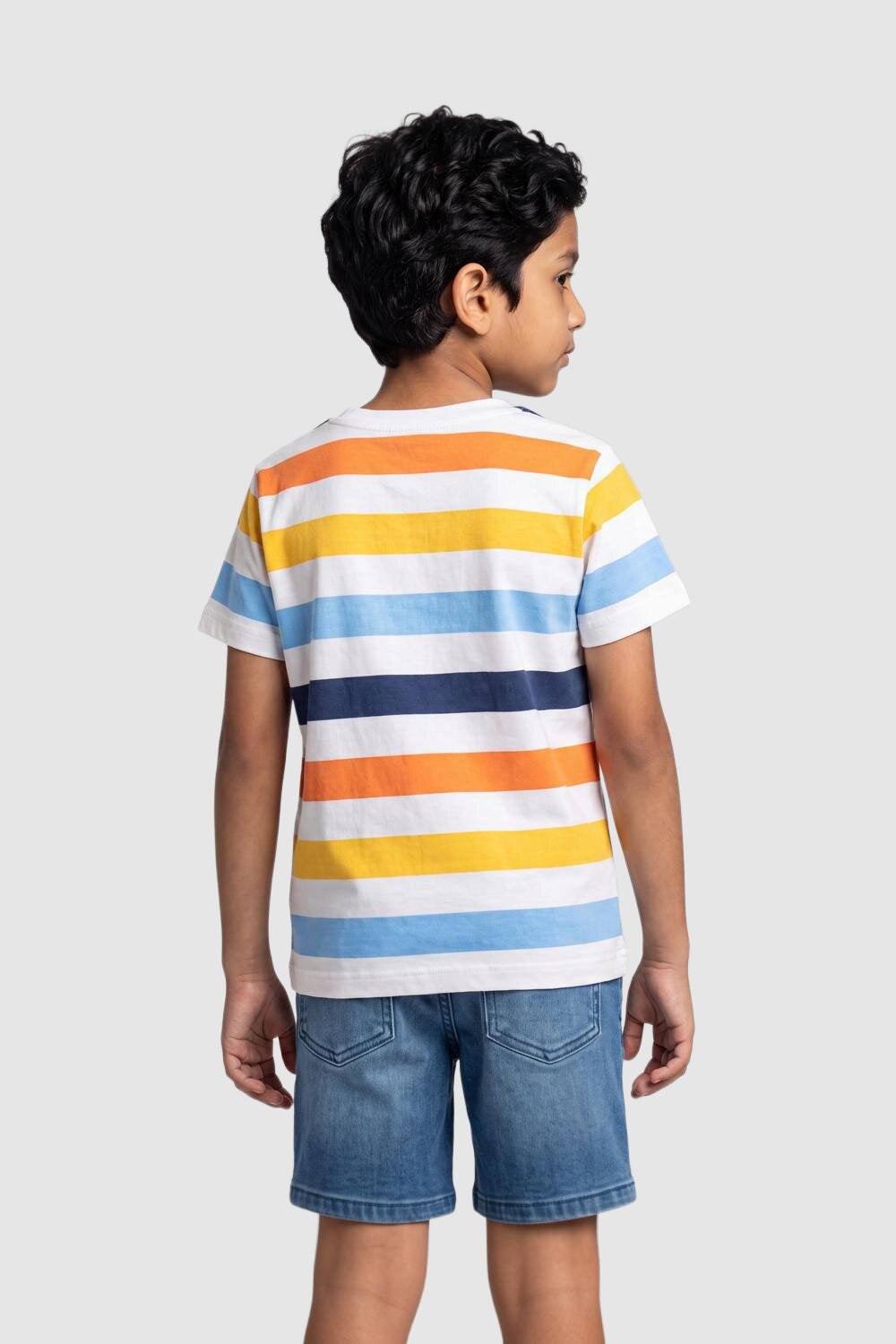 Multi Coloured Cotton Regular Fit T-Shirt For Boys - Image 4