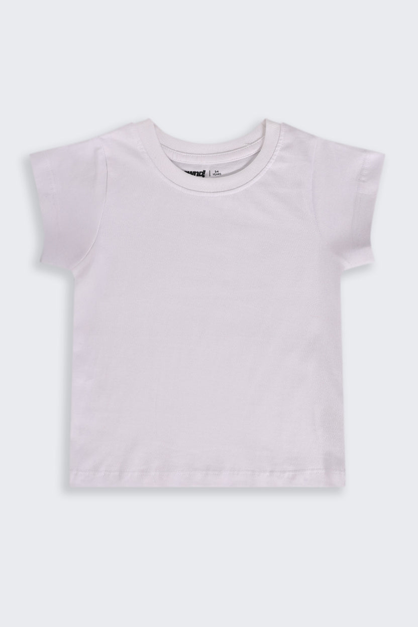 Light Blue Embroidered Regular Fit Dungaree and T-Shirt For Girls - Image 3