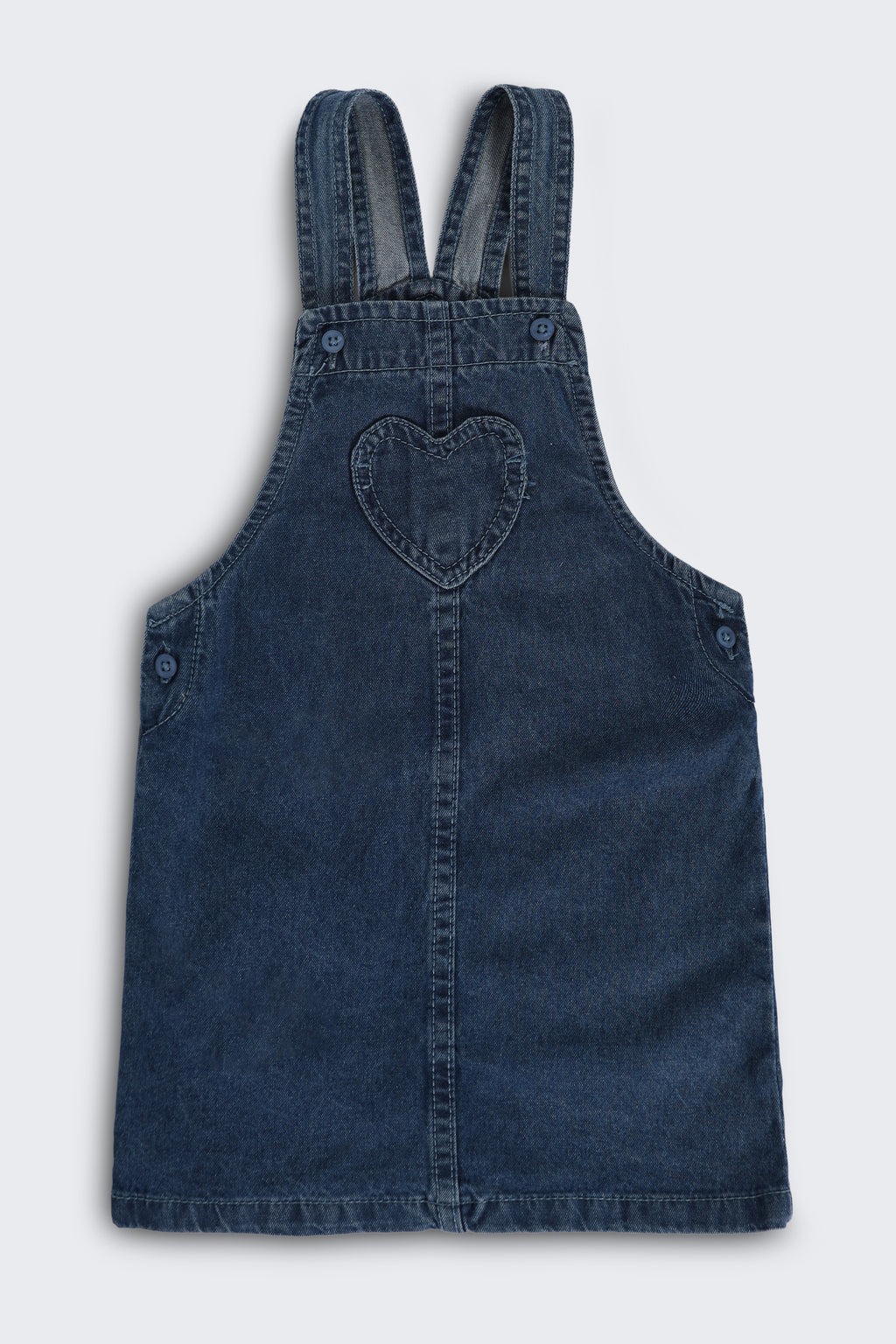 Blue Wear Regular Fit Dungaree and T-Shirt For Infant Girls - Image 4
