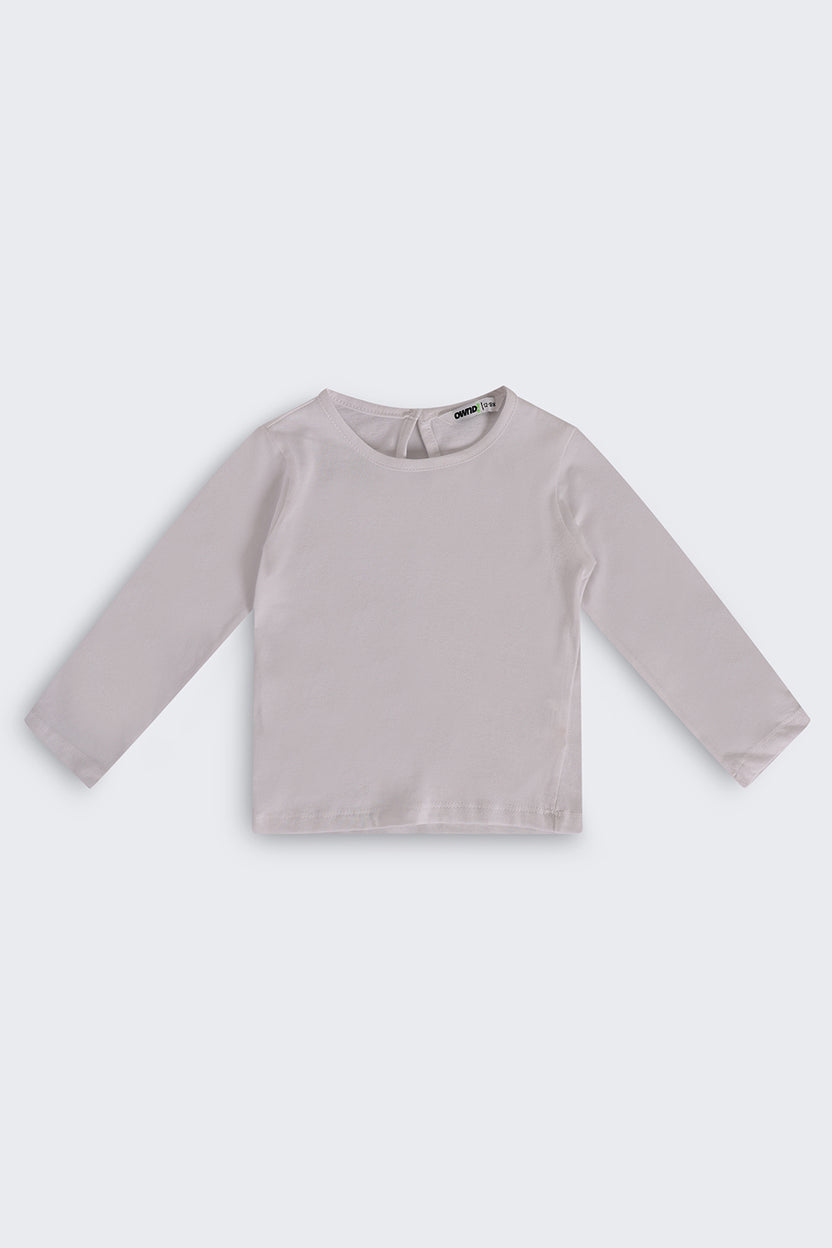Pink Textured Regular Fit Dungaree and T-Shirt For Infant Girls - Image 3