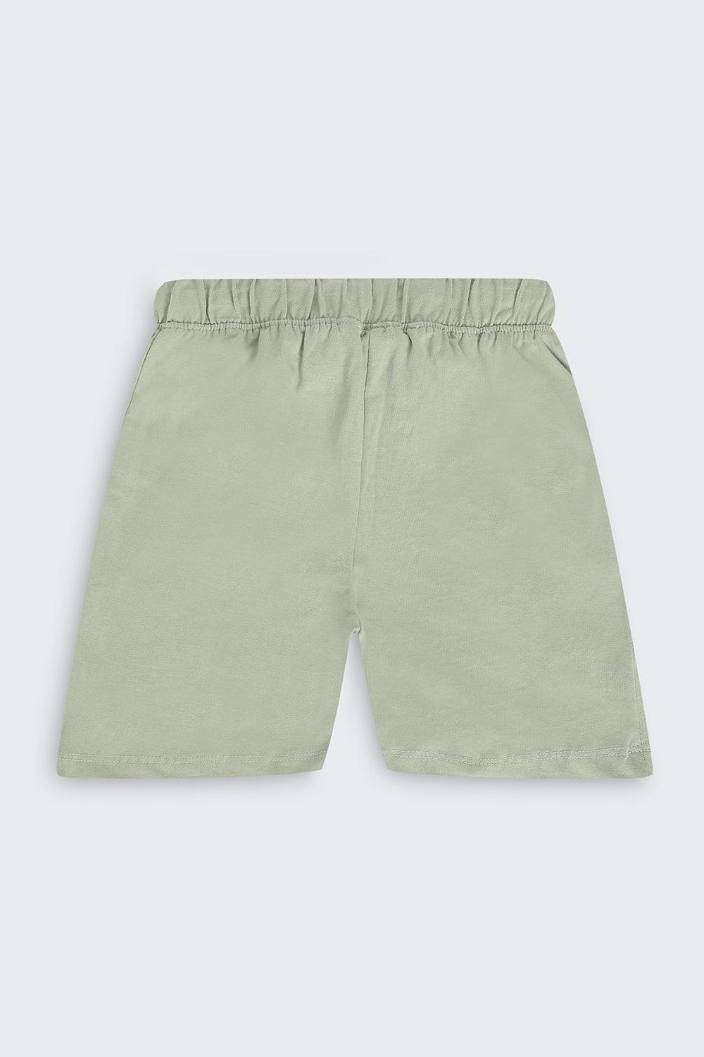 Kid Boy Regular Green Graphic Knit Shorts - Image 3