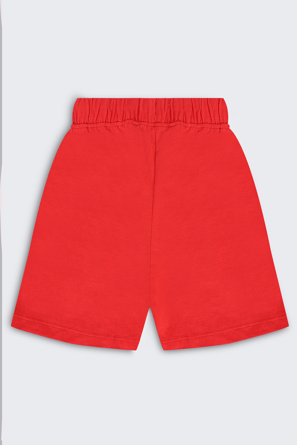 Kid Boy Regular Red Graphic Knit Shorts - Image 3
