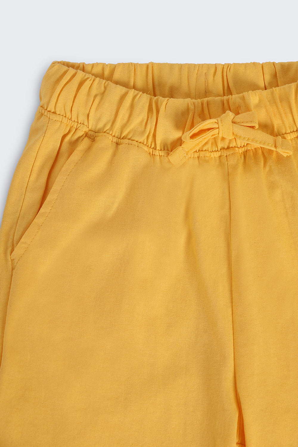 Kid Boy Regular Yellow Graphic Knit Shorts - Image 5