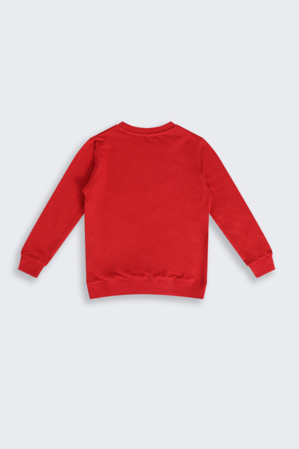 Red Graphic Regular Fit Sweatshirt For Boys - Image 3