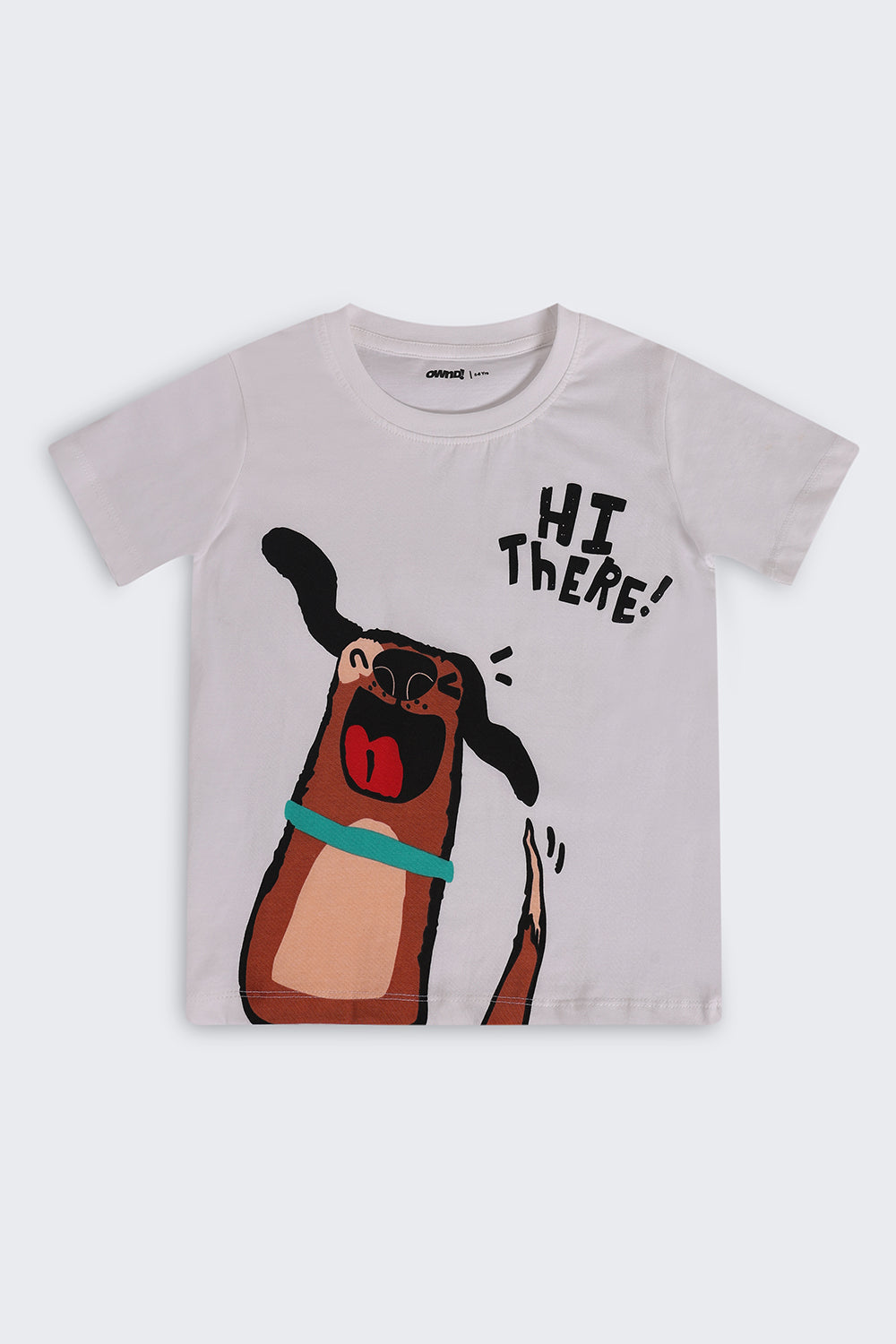 White Cartoon Regular Fit T-Shirt For Boys - Image 2