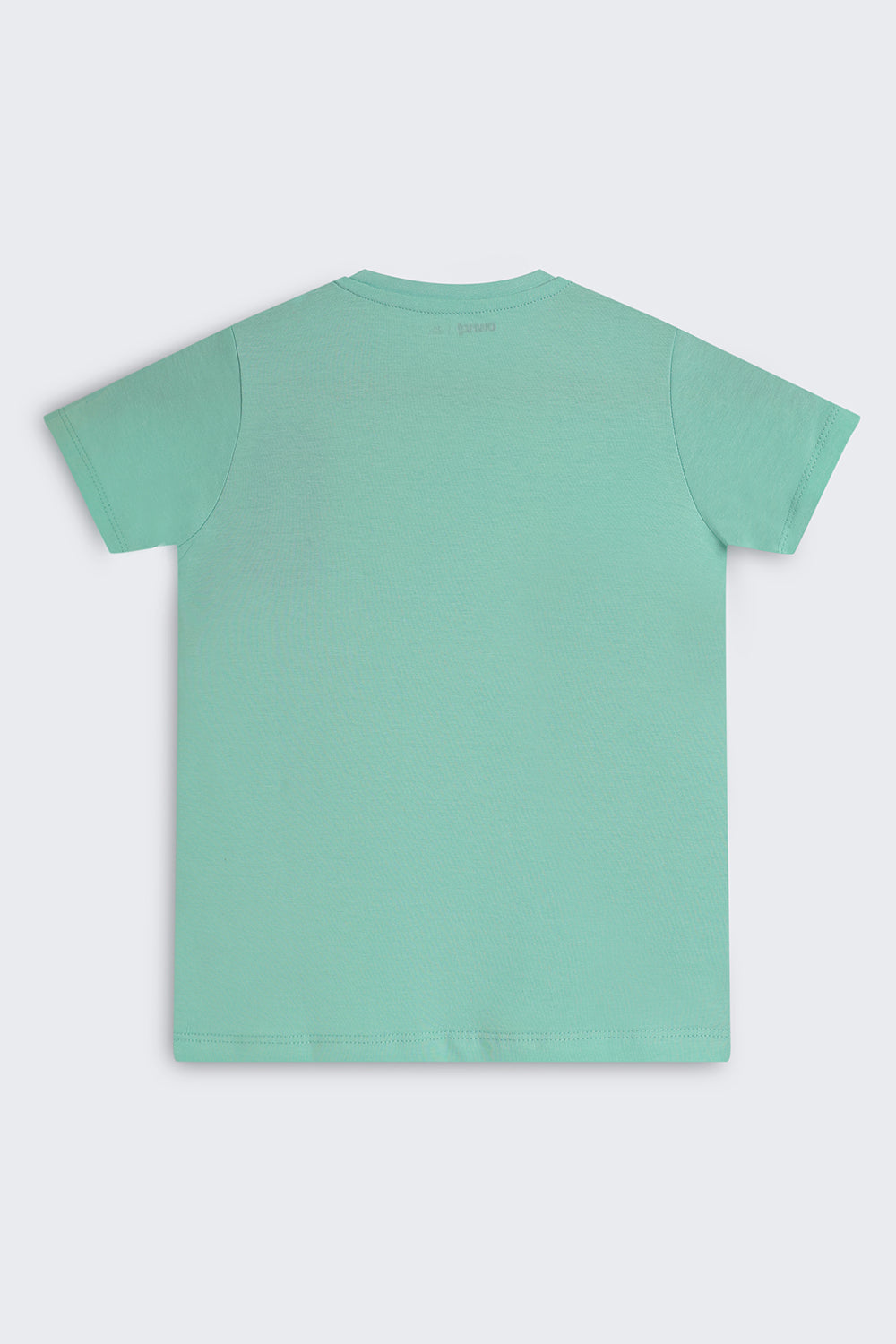 Green Cotton Regular Fit T-Shirt For Boys - Image 3
