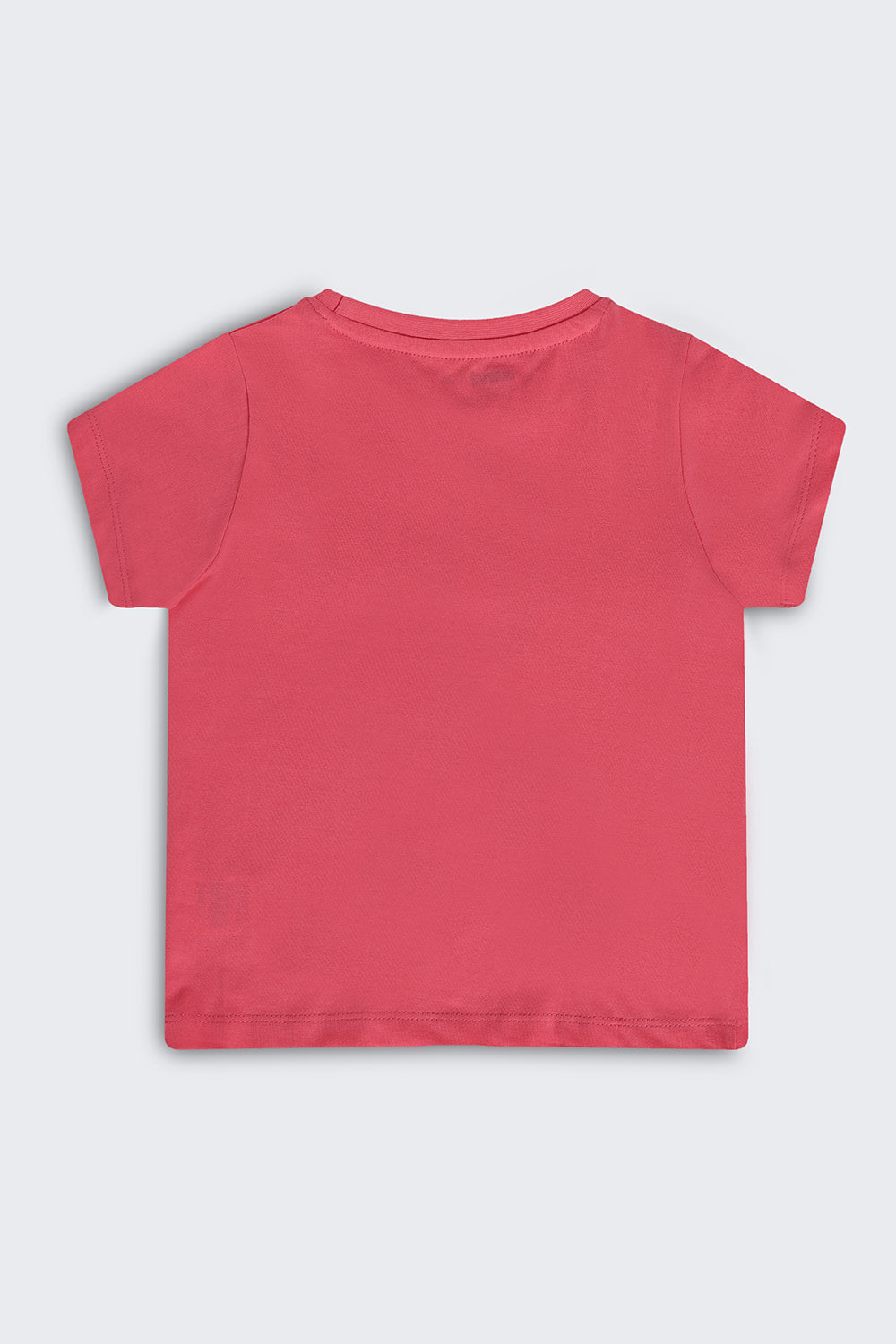 Pink Graphic Regular Fit T-Shirt For Girls - Image 3