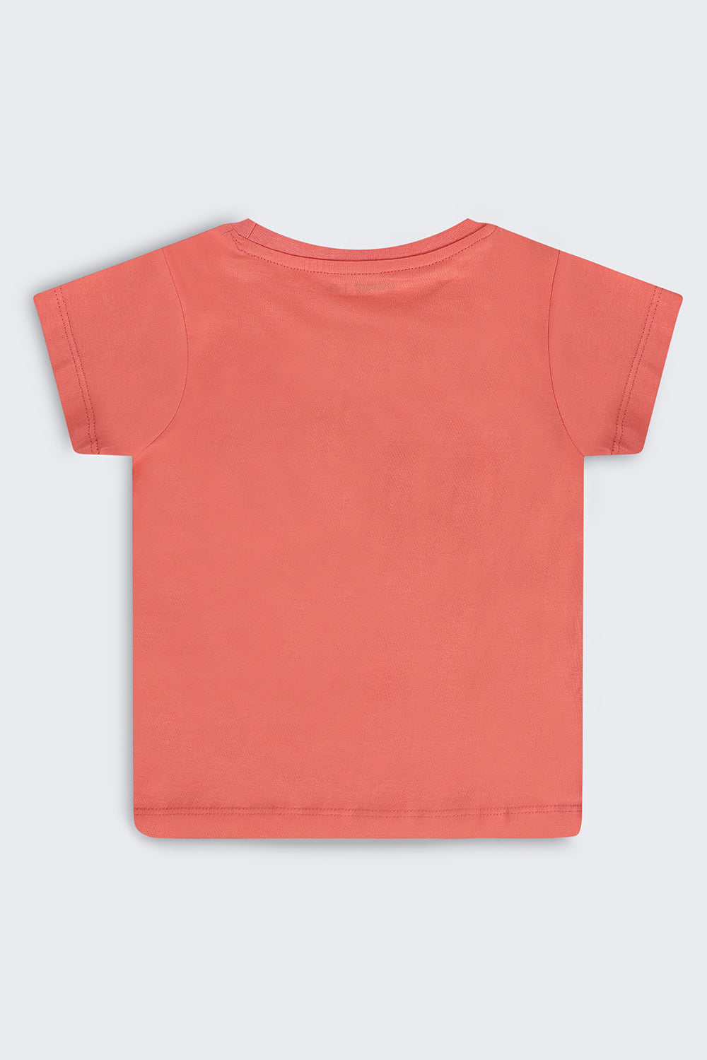 Orange Graphic Regular Fit T-Shirt For Girls - Image 3