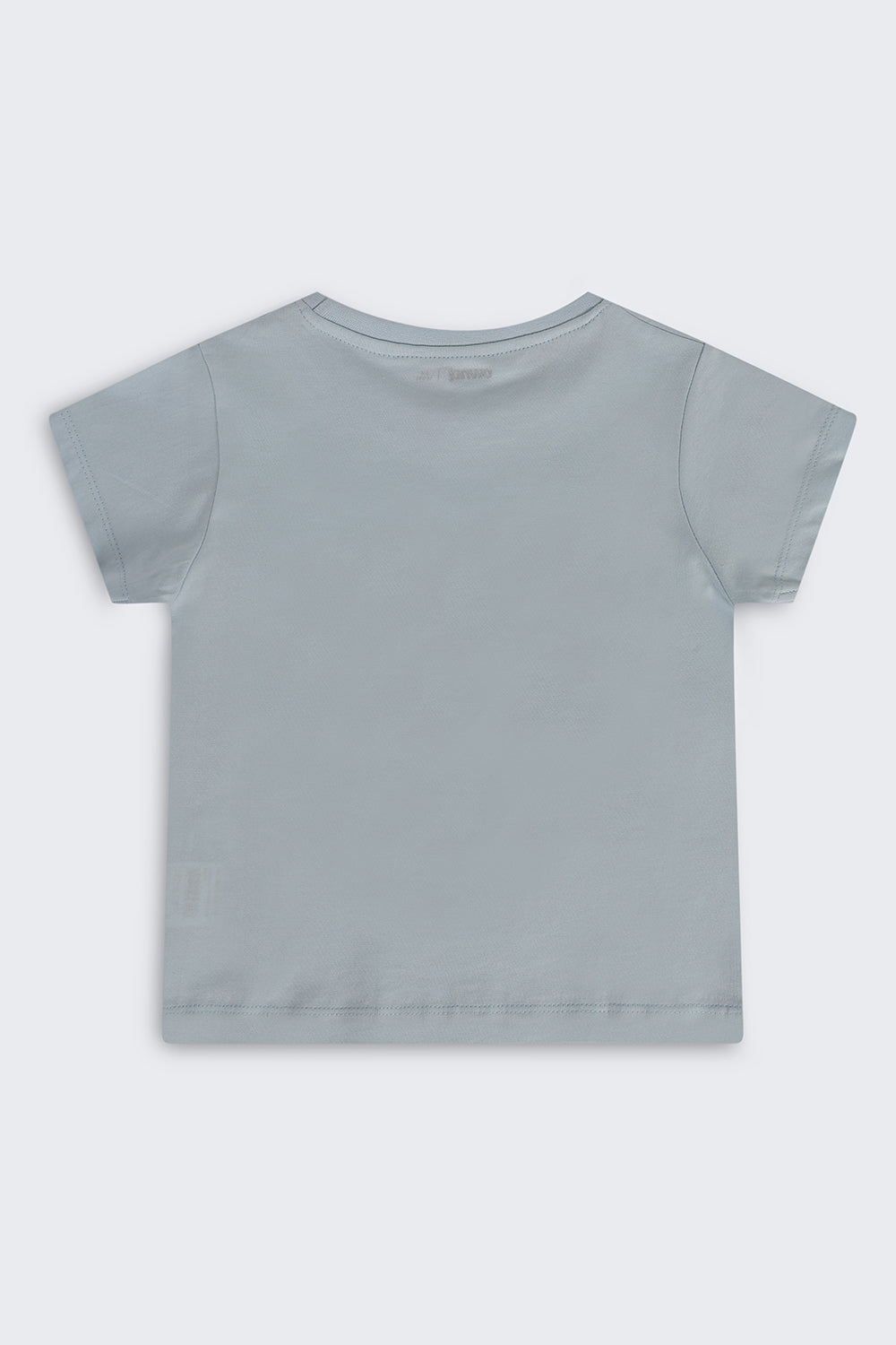 Light Blue Graphic Regular Fit T-Shirt For Girls - Image 3