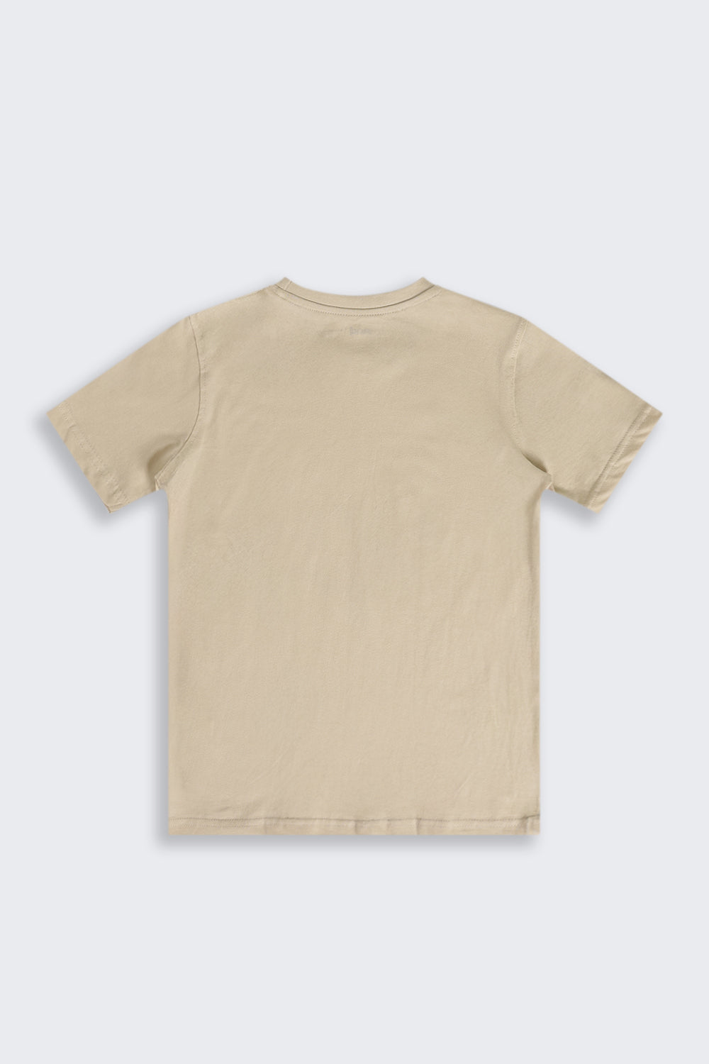 Beige Graphic Regular Fit T-Shirt For Tweens Boys - Image 3
