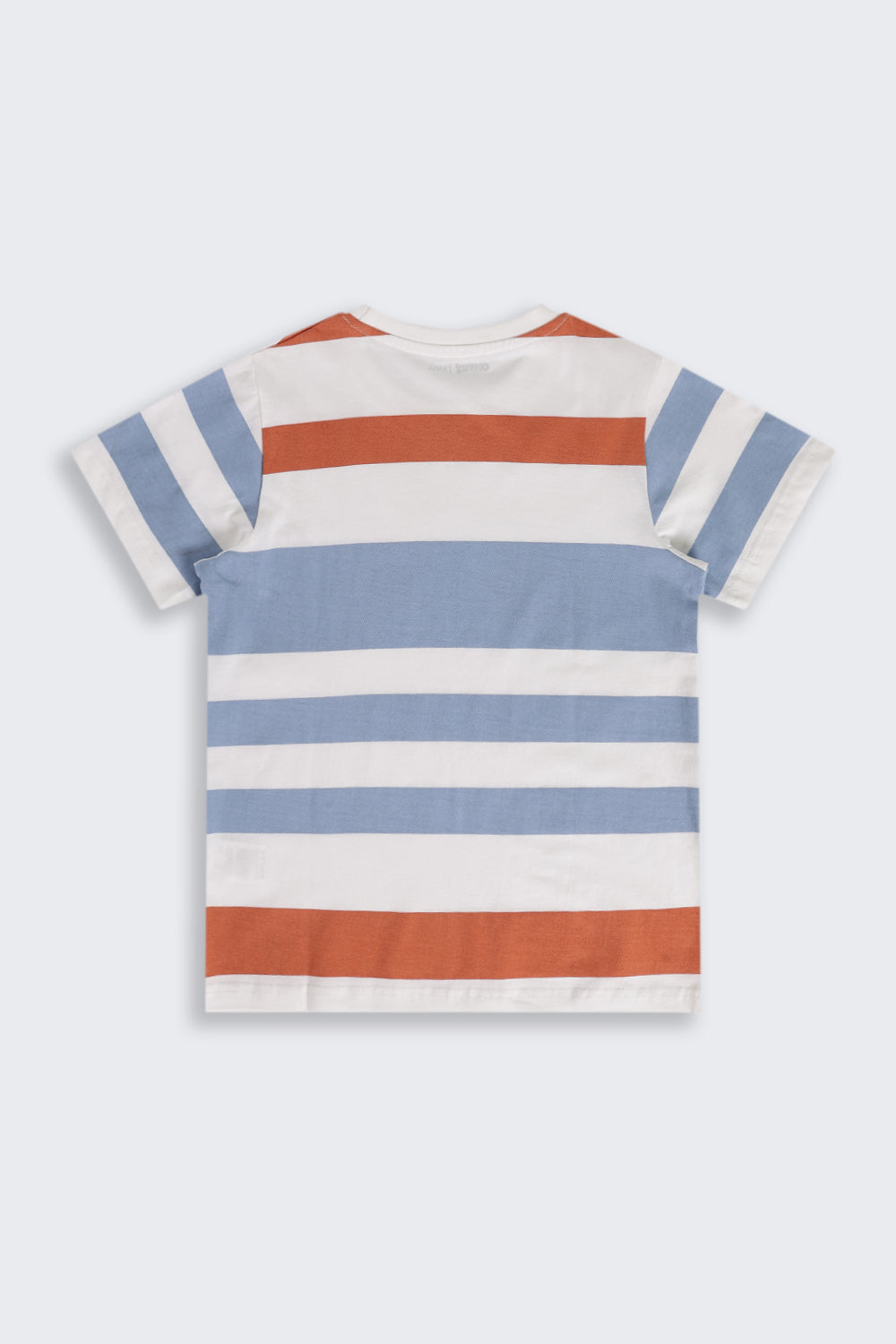 Multi Coloured Stripes Regular Fit T-Shirt For Tweens Boys - Image 3