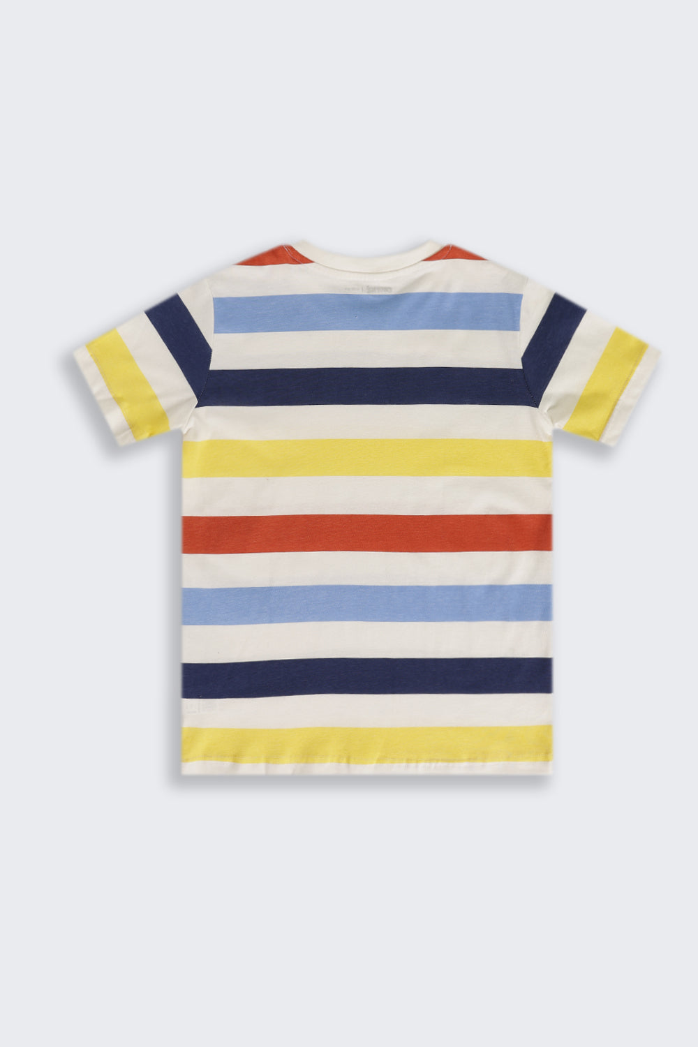 Multi Coloured Stripes Regular Fit T-Shirt For Tweens Boys - Image 3