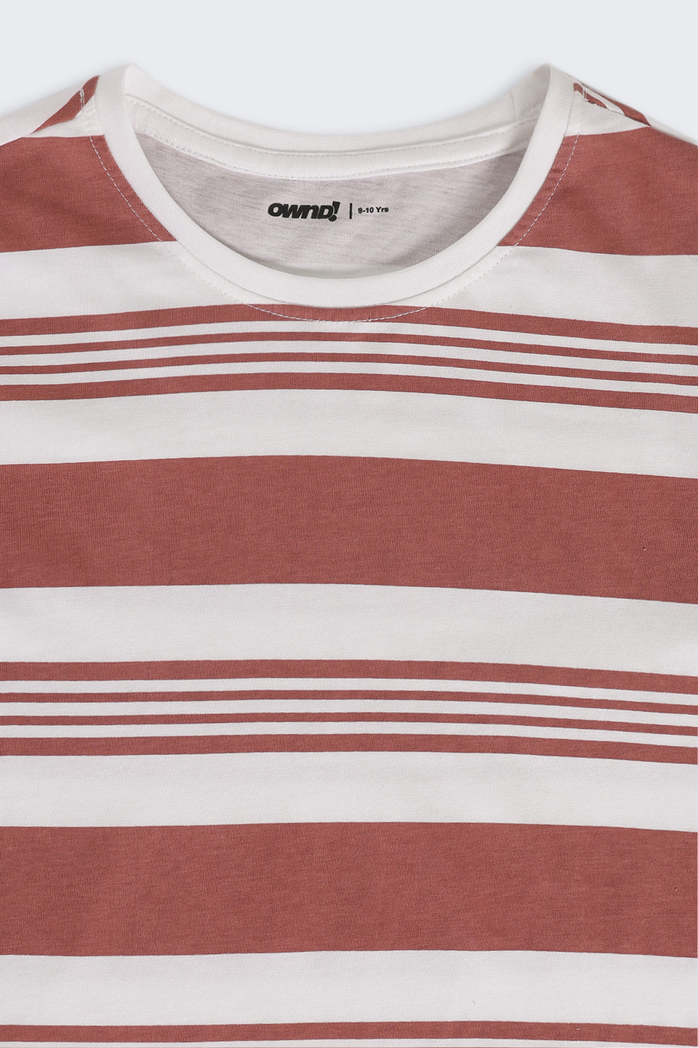 Rust Stripes Regular Fit T-Shirt For Tweens Boys - Image 5