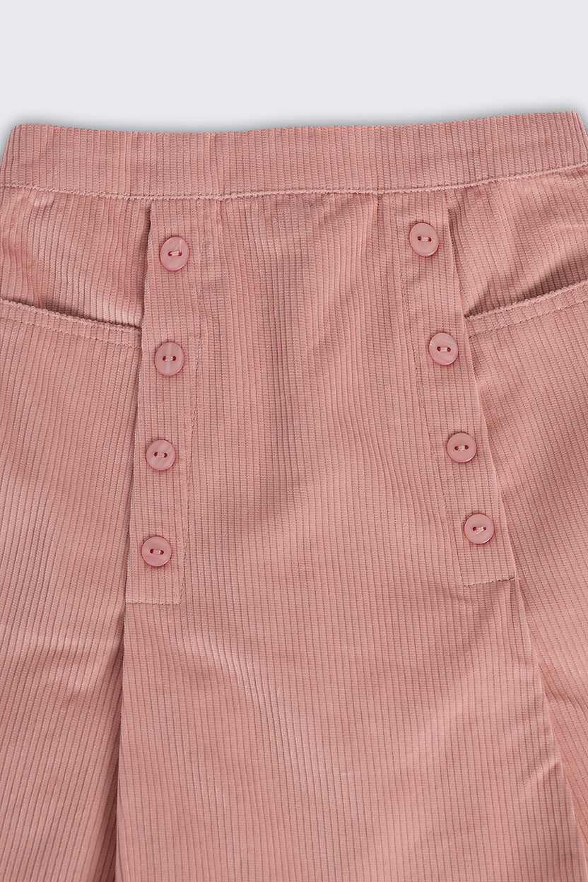 Pink Regular Fit Skirt With 2 Pocket For Tweens Girls - Image 5