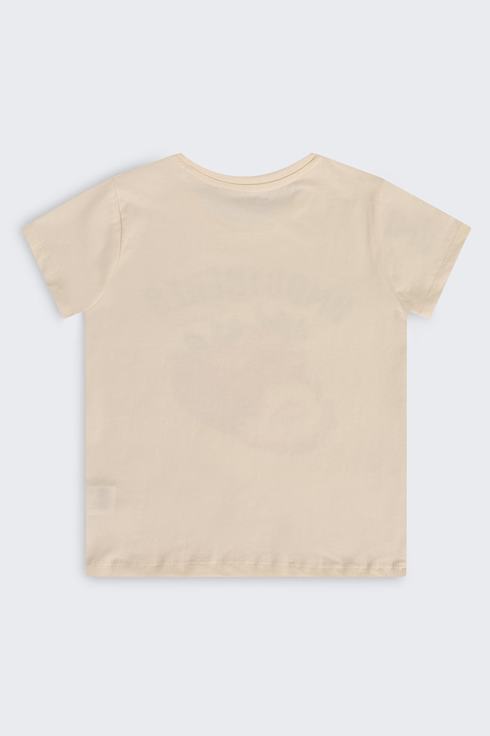 Off White Graphic Regular Fit T-Shirt For Tweens Girls - Image 3