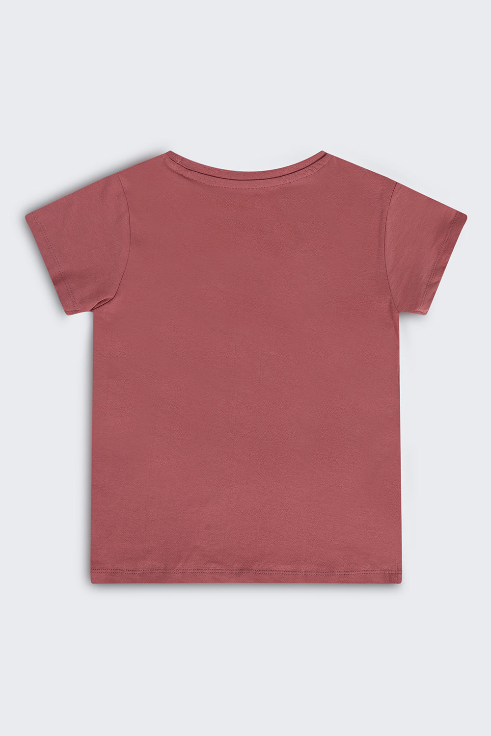 Mauve Graphic Regular Fit T-Shirt For Tweens Girls - Image 4