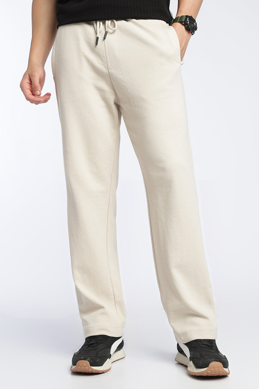 Beige Relaxed Fit Jogger With 2 Pocket For Men - Image 2