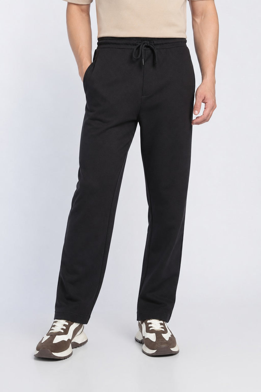 Black Relaxed Fit Jogger With 2 Pocket For Men - Image 2