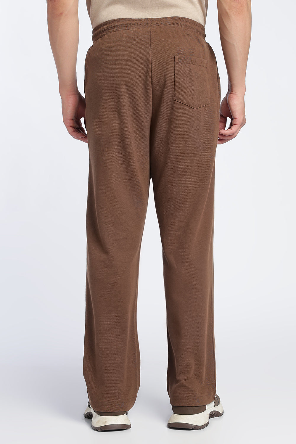 Brown Relaxed Fit Jogger With 2 Pocket For Men - Image 5