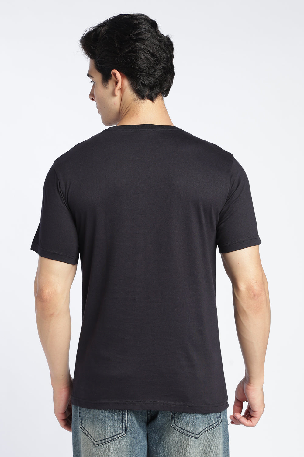 Black Letter Regular Fit T-Shirt For Men - Image 6