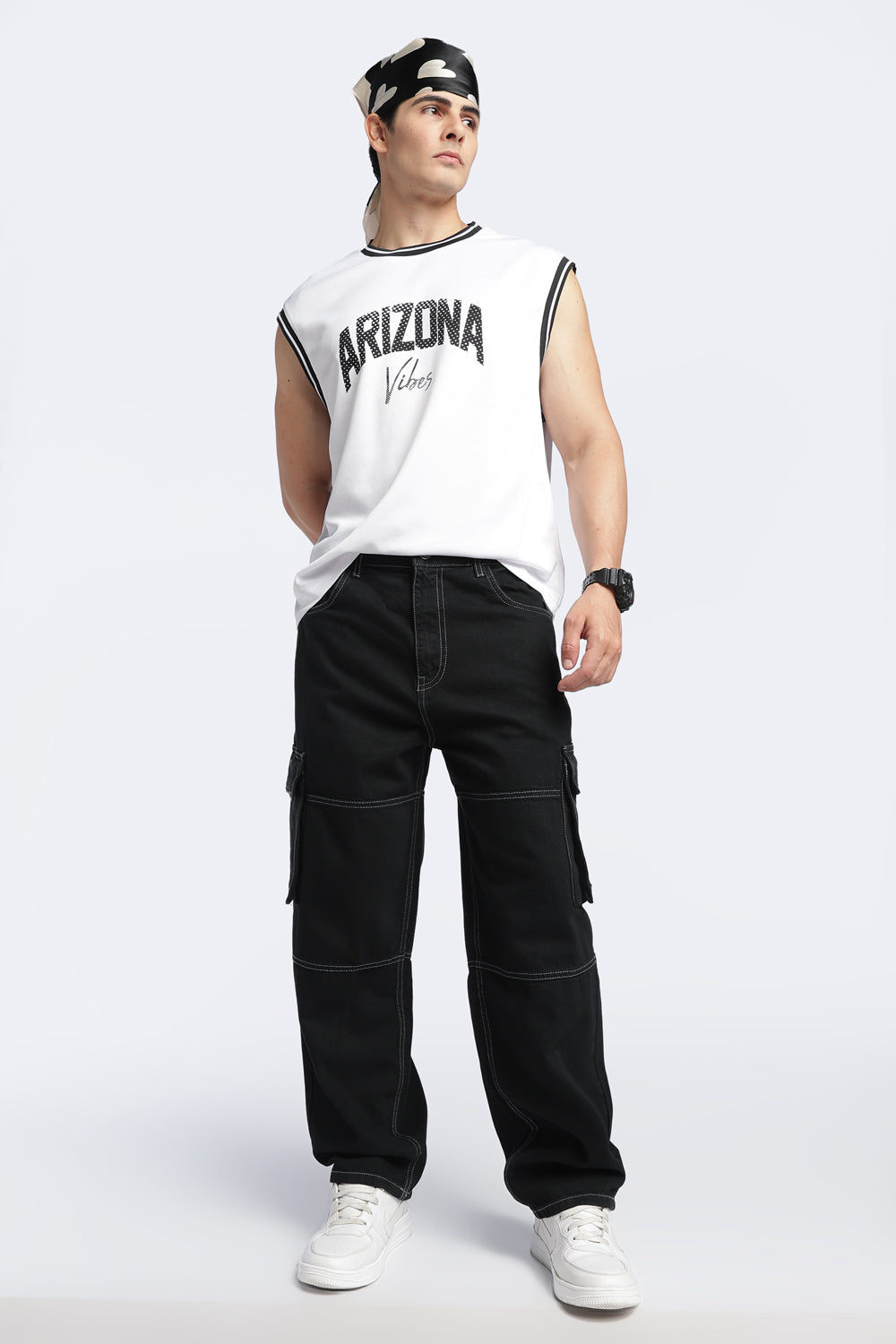 Black Carpenter Fit Jeans With 6 Pocket For Men - Image 6