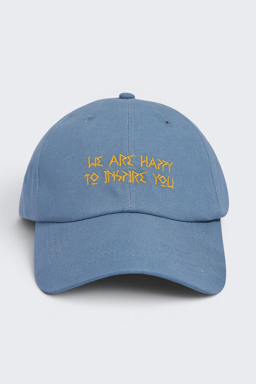 Blue Embroidered Cap For Men - Image 2
