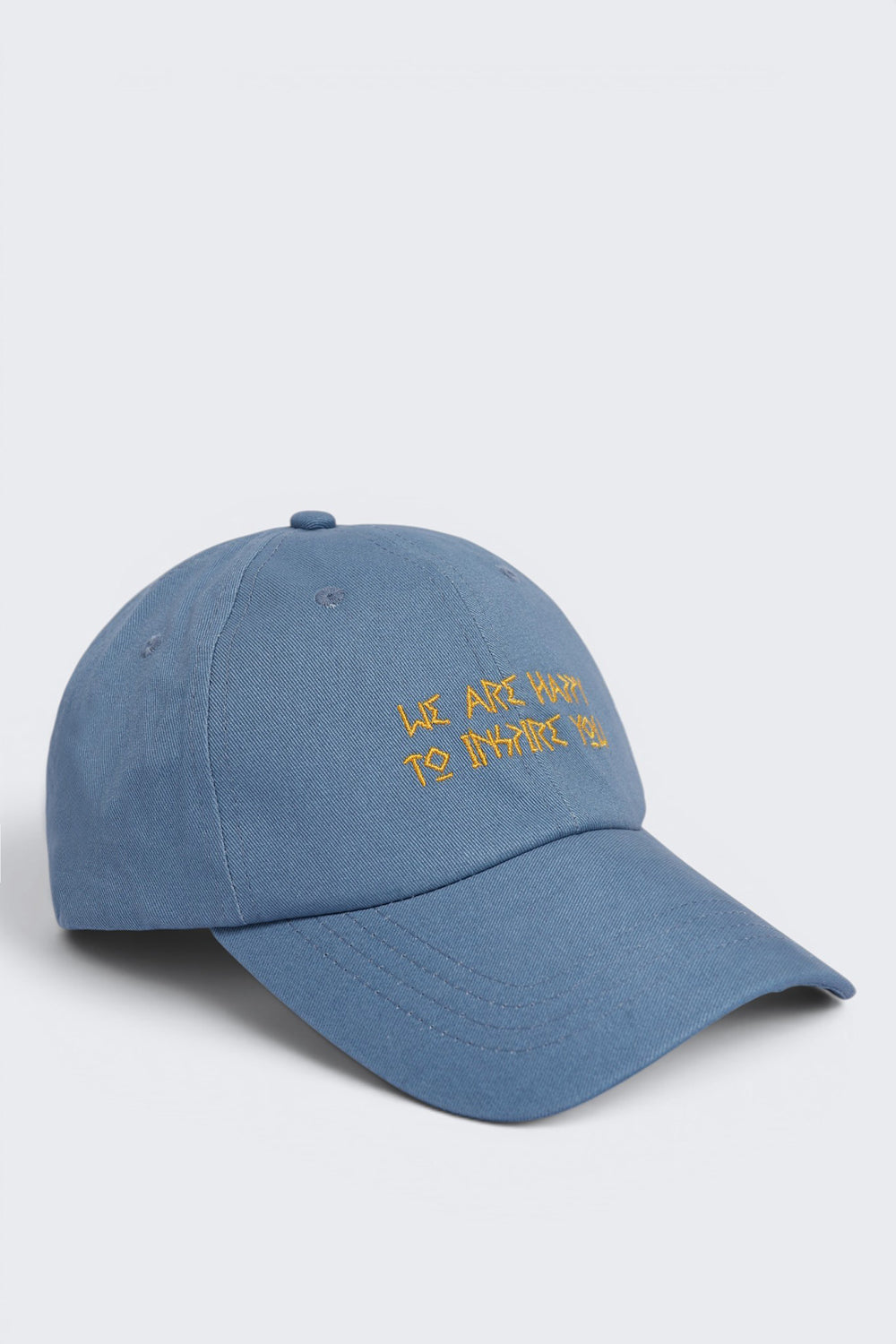 Blue Embroidered Cap For Men - Image 6