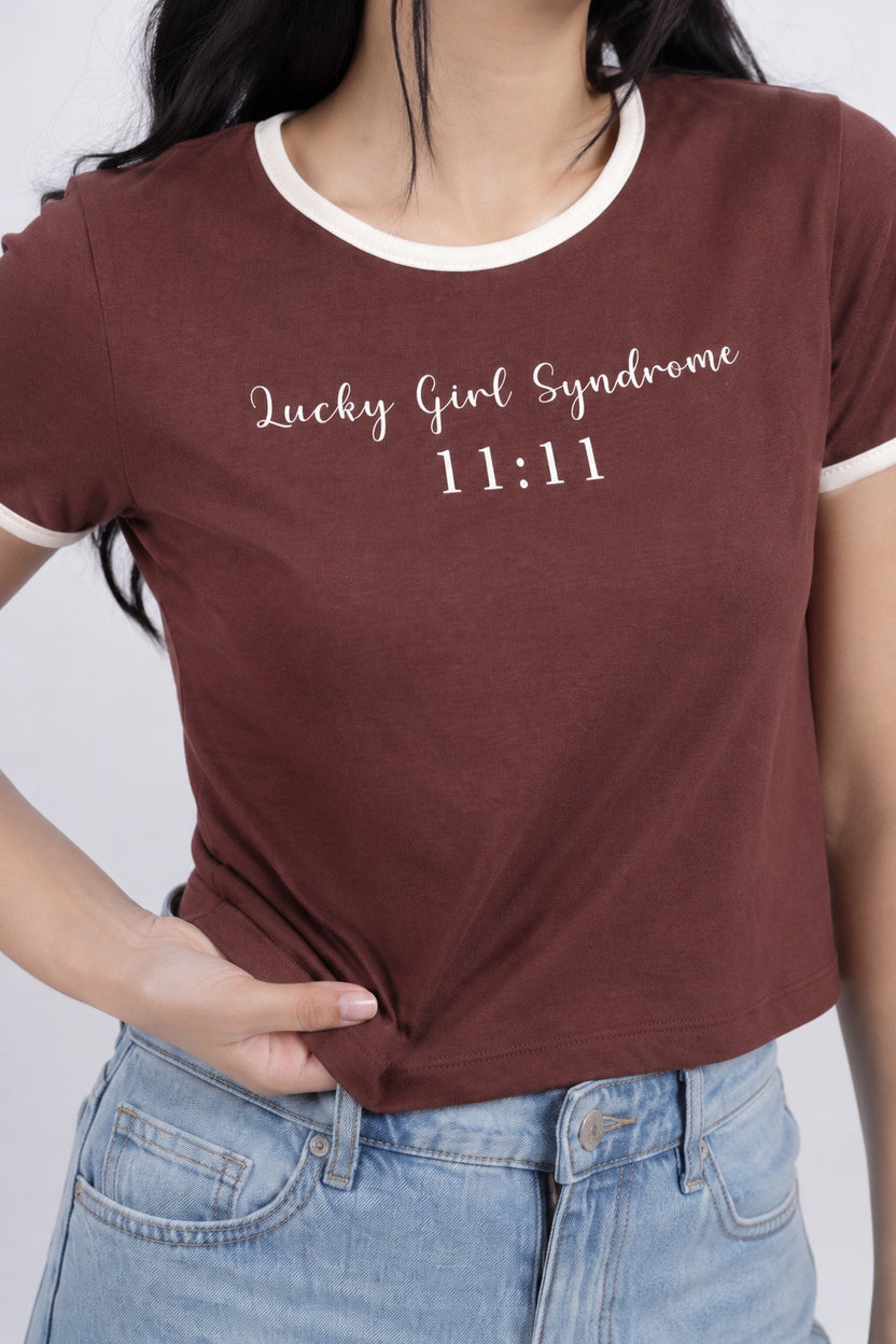 Brown Cotton Regular Fit T-Shirt For Women - Image 3