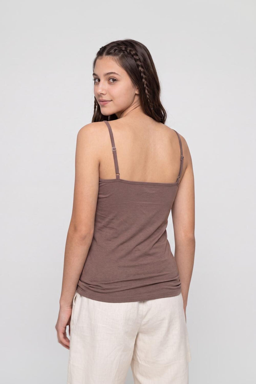 Brown Slim Fit Camisole For Women - Image 5