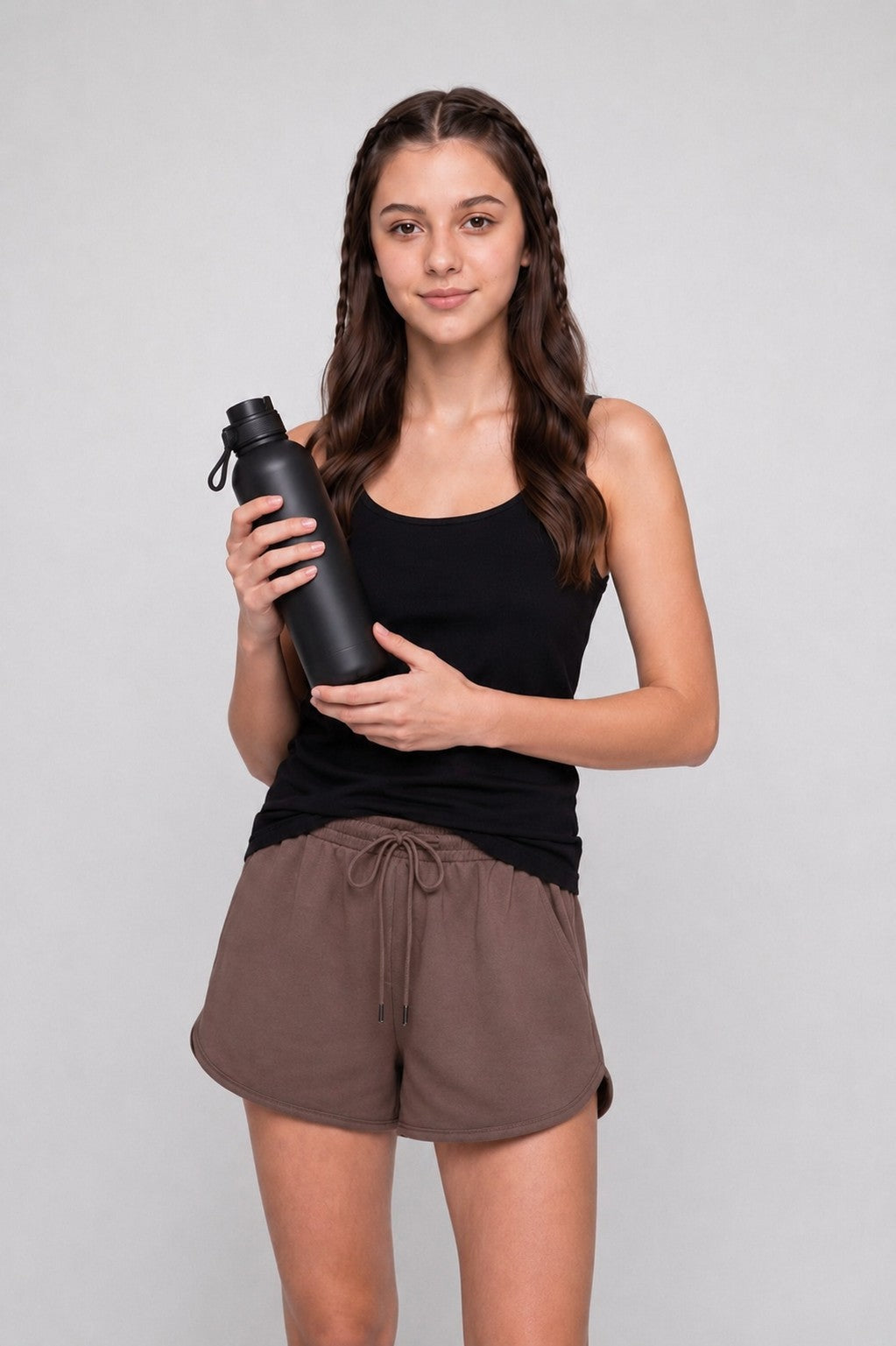 Black Slim Fit Camisole For Women - Image 1
