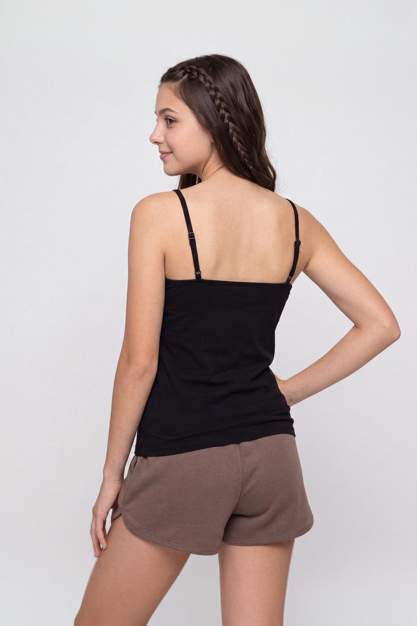 Black Slim Fit Camisole For Women - Image 5