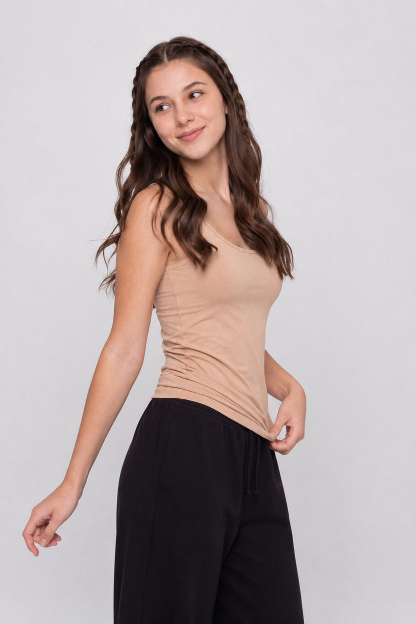Nude Slim Fit Camisole For Women - Image 4