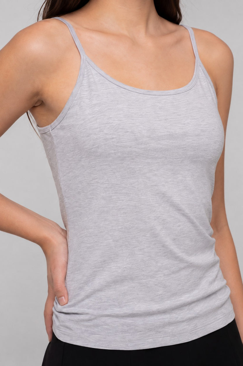 Light Grey Slim Fit Camisole For Women - Image 3