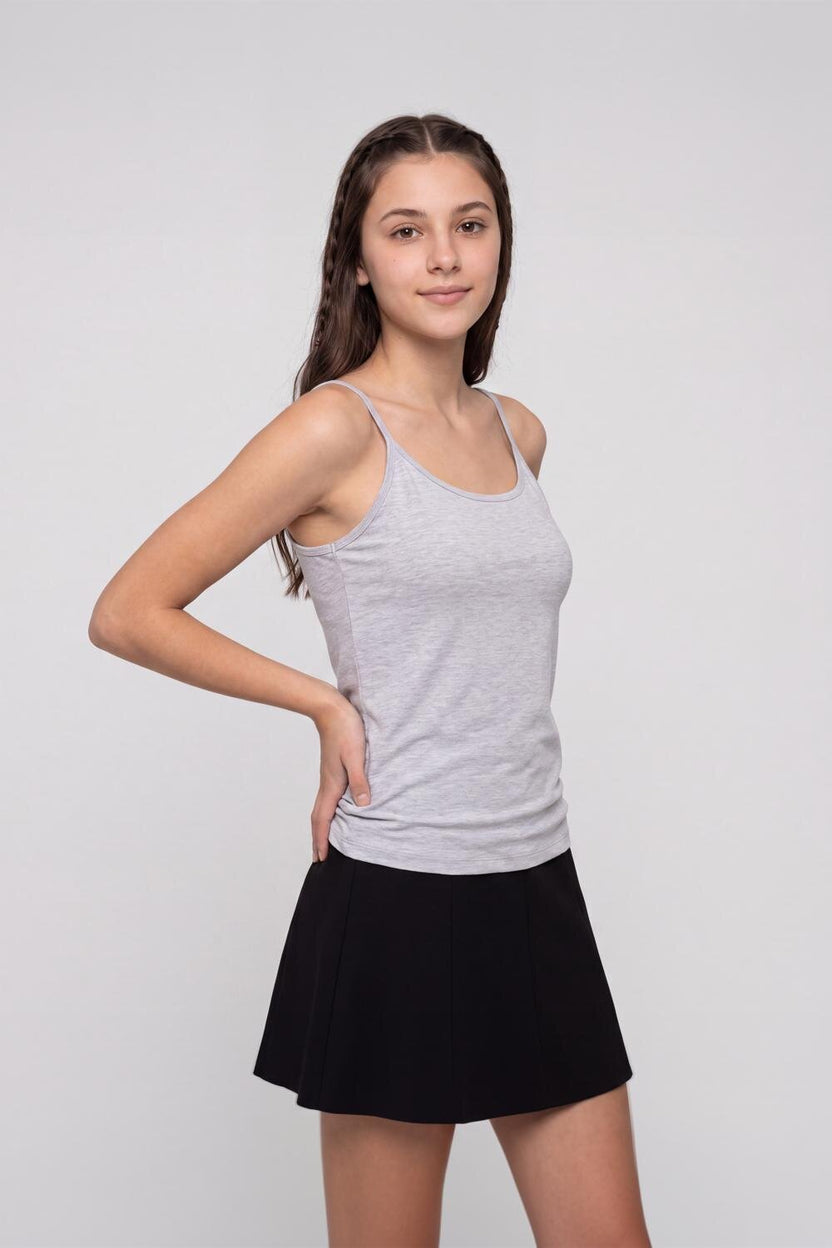 Light Grey Slim Fit Camisole For Women - Image 4